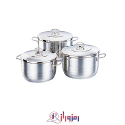 سرویس قابلمه  6 پارچه استیل کرکماز مدل 1802 (اصلی)